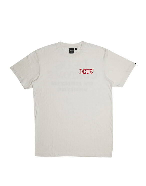 Deus Ex Machina DMS221660C-Vintage White } Portal Tee Vintage White Men T-shirts