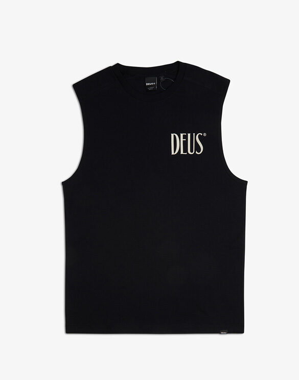 Deus Ex Machina Men T-shirts Rosso Muscle Black Tank Top DMS221661B-Black