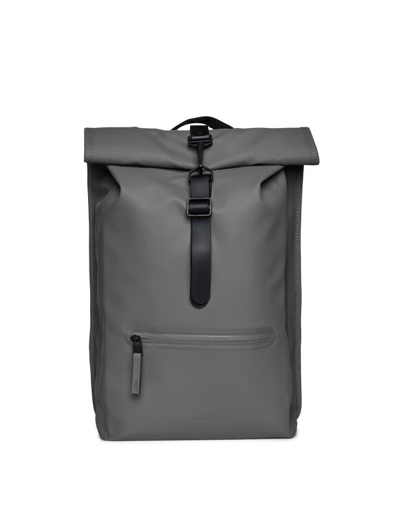 Rains 13320-13 Grey Rolltop Rucksack Grey Accessories Bags Backpacks