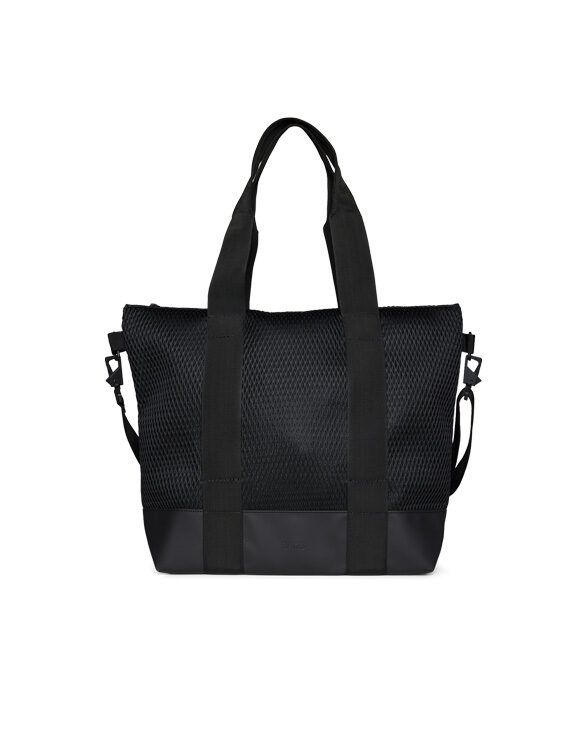 Rains 14170-01 Black Tote Bag Mesh Mini Black Accessories Bags Shoulder bags