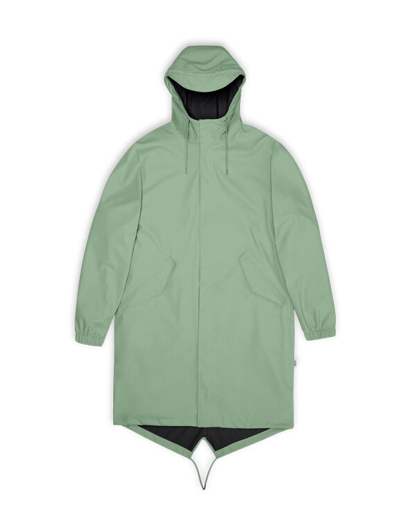 Rains 18140-06 Haze Fishtail Parka Haze Men Women  Outerwear Outerwear Rain jackets Rain jackets