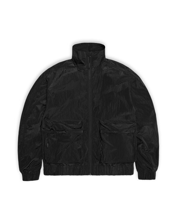 Rains 18250-01 Black Kano Jacket Black Men Women  Outerwear Outerwear Spring and autumn jackets Spring and autumn jackets