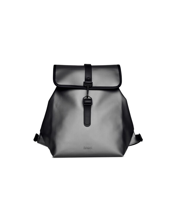 Rains 13040-97 Metallic Grey Bucket Backpack Metallic Grey Accessories Bags Backpacks