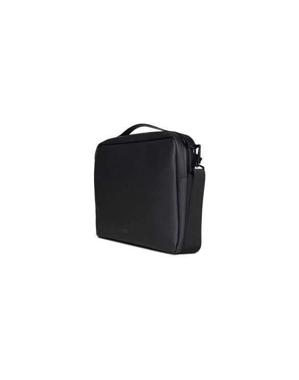 Rains 13280-01 Black Laptop Bag 13"/14" Black Sülearvuti Kott Aksessuaarid Sülearvuti kotid 13" sülearvuti kotid