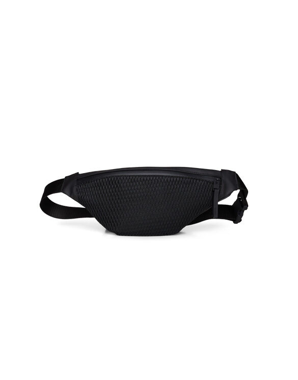 Rains 14130-01 Black Bum Bag Mesh Mini Black Accessories Bags Waist bags