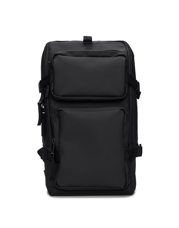 Rains 14330-01 Black Trail Cargo Backpack Black Accessories Bags Backpacks
