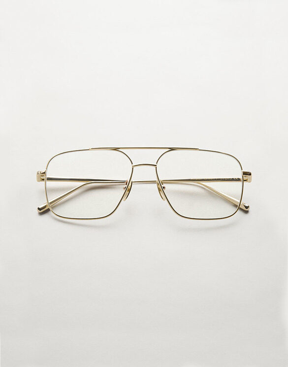 CHIMI Accessories Eyeglasses Aviator Gold Optic Eyeglasses 10068-181-M