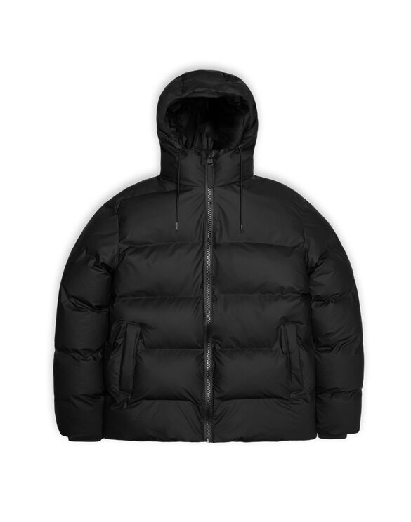 Rains 15120-01 Black Alta Puffer Jacket Black Men Women  Outerwear Outerwear Winter coats and jackets Winter coats and jackets