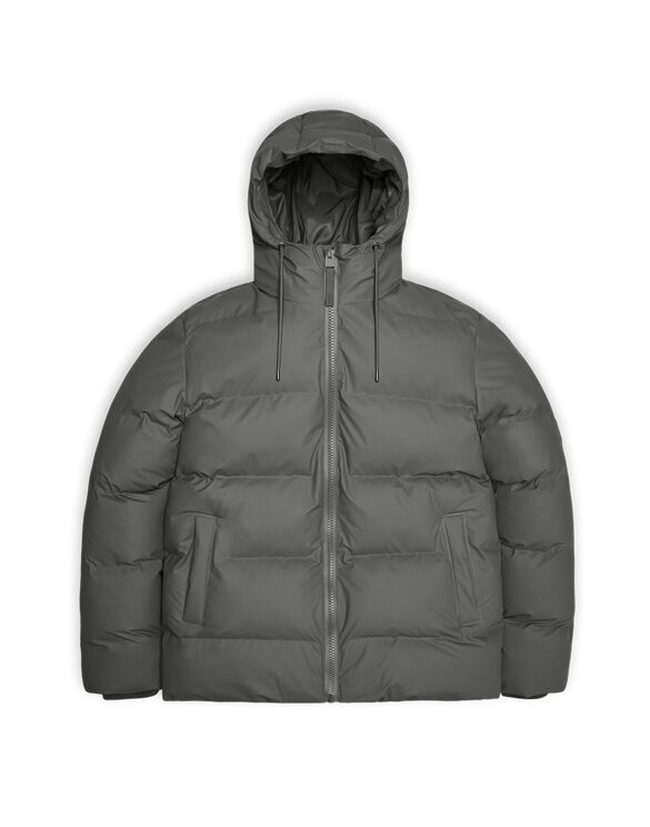 Rains 15120-13 Grey Alta Puffer Jacket Grey Men Women  Outerwear Outerwear Winter coats and jackets Winter coats and jackets