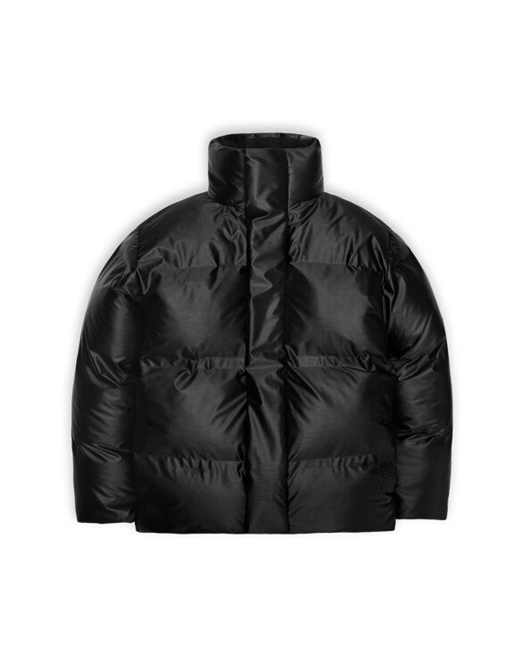 Rains 15240-01 Black Bator Puffer Jacket Black Men Women  Outerwear Outerwear Winter coats and jackets Winter coats and jackets