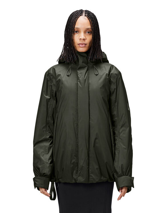 Rains 15380-03 Green Vardo Jacket Green Talvejope Mehed Naised Ülerõivad  Talvejoped ja mantlid