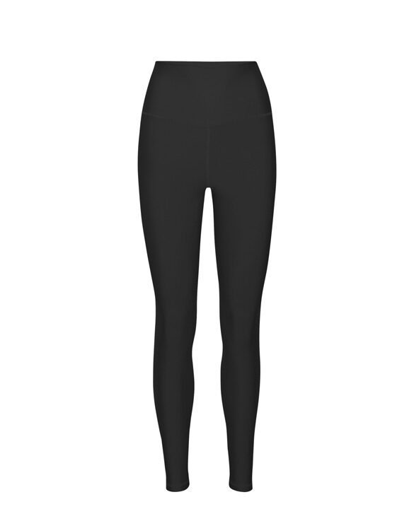 Colorful Standard Women Pants Active High-Rise Leggings Deep Black CS3020-Deep Black