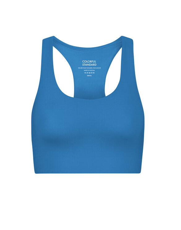 Colorful Standard Women Blouses and tops Active Cropped Bra Pacific Blue CS3022-Pacific Blue