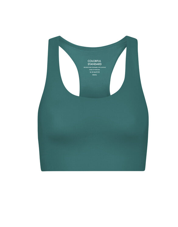 Colorful Standard Women Blouses and tops Active Cropped Bra Pine Green CS3022-Pine Green