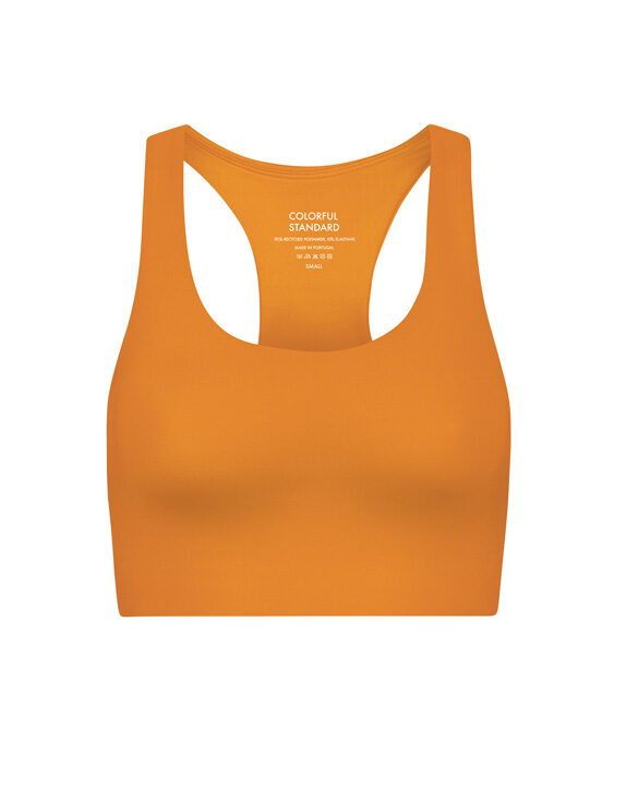 Colorful Standard Women Blouses and tops Active Cropped Bra Sunny Orange CS3022-Sunny Orange