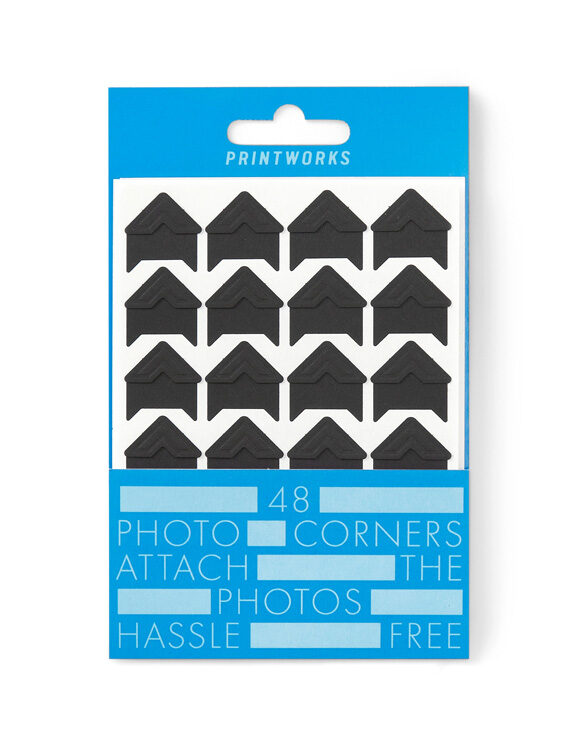 Printworks Home Photo Albums Photo Corners - Black PW00618