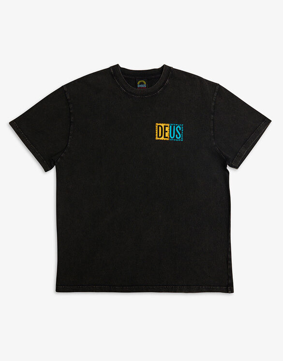 Deus Ex Machina Men T-shirts Lineup Tee Anthracite DMF231082B-Anthracite