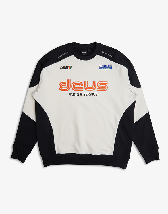Deus Ex Machina Men Sweaters & hoodies Touring Crew Vintage White DMF238021-Vintage White