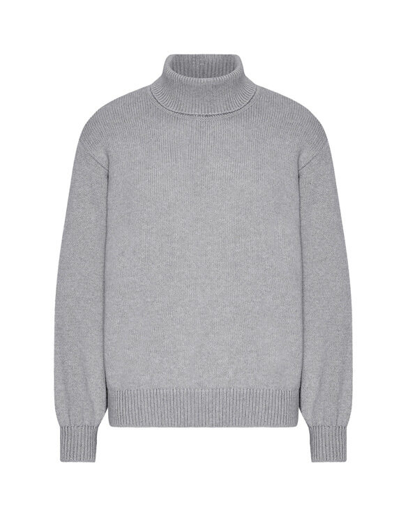 Colorful Standard Men Sweaters & hoodies Merino Wool Turtleneck Heather Grey CS5089-Heather Grey
