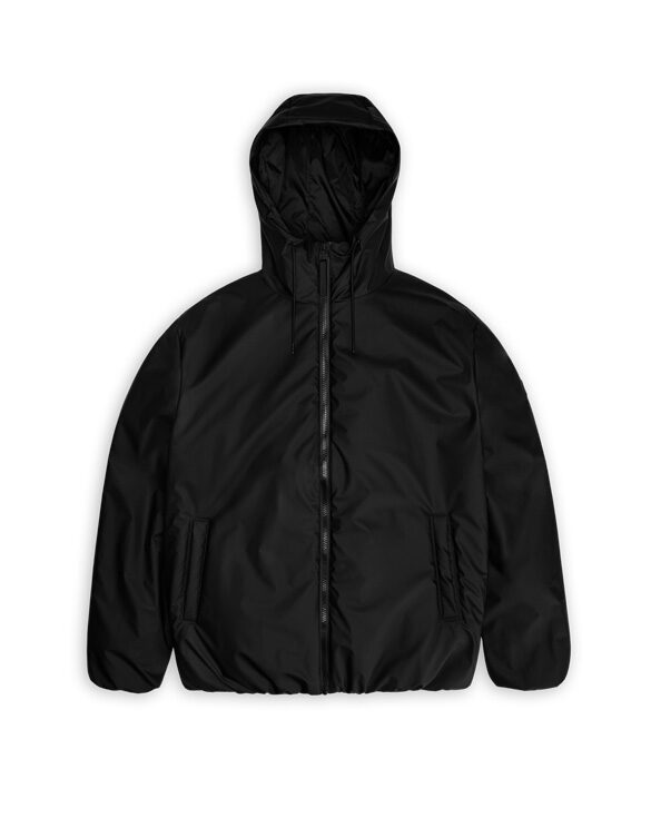 Rains 15770-01 Black Lohja Insulated Jacket Black Men Women  Outerwear Outerwear Spring and autumn jackets Spring and autumn jackets