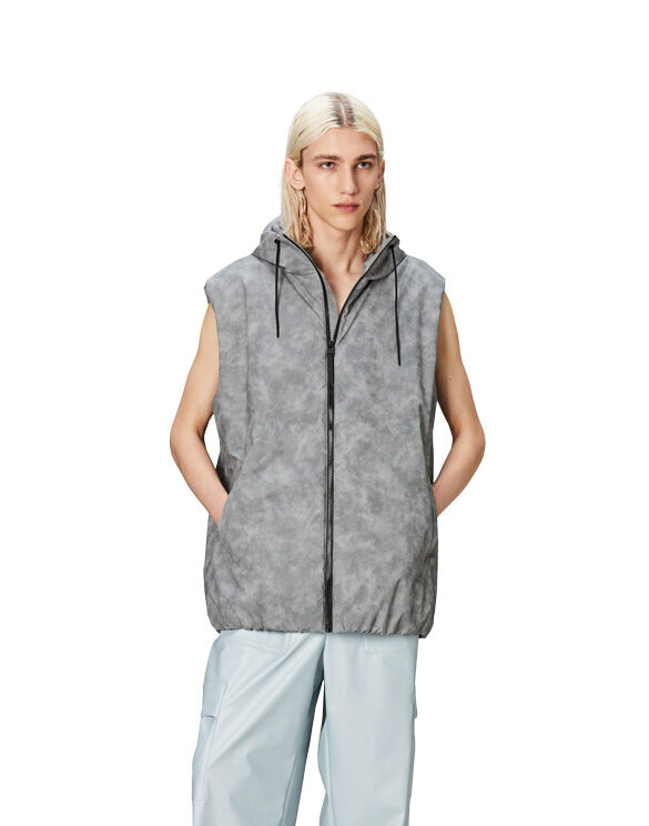 Rains 15800-38 Distressed Grey Lohja Vest Distressed Grey Mehed Naised Vestid