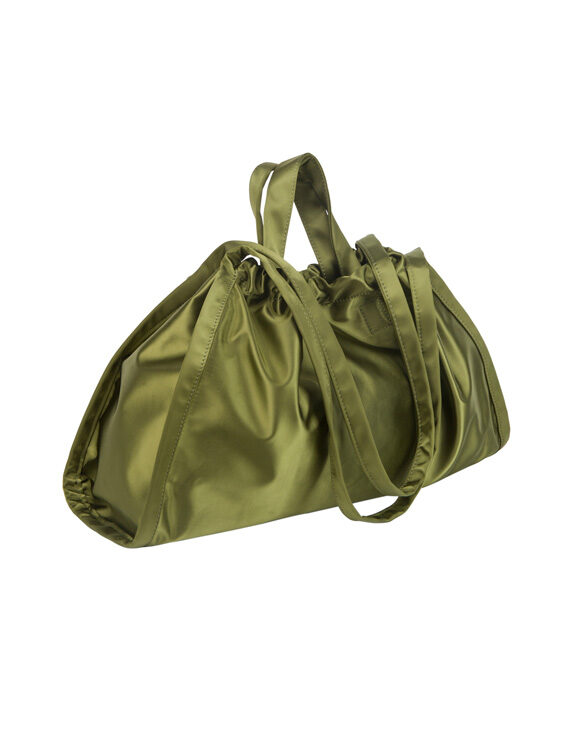 Hvisk Accessories Bags Shoulder bags Sage Medium Shiny Twill Green Land 2402-028-021600-420 Green Land