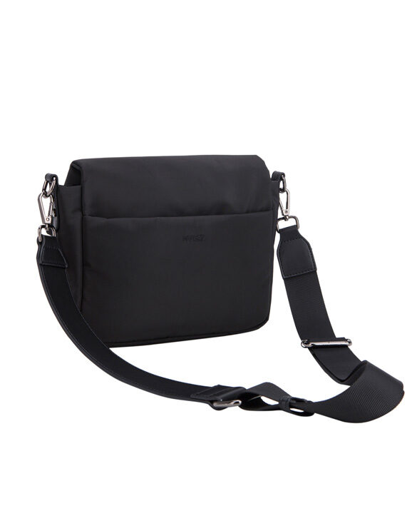 Hvisk Accessories Bags Crossbody bags Cayman Pocket Puffer Matte Twill Black 2402-079-021500-009 Black