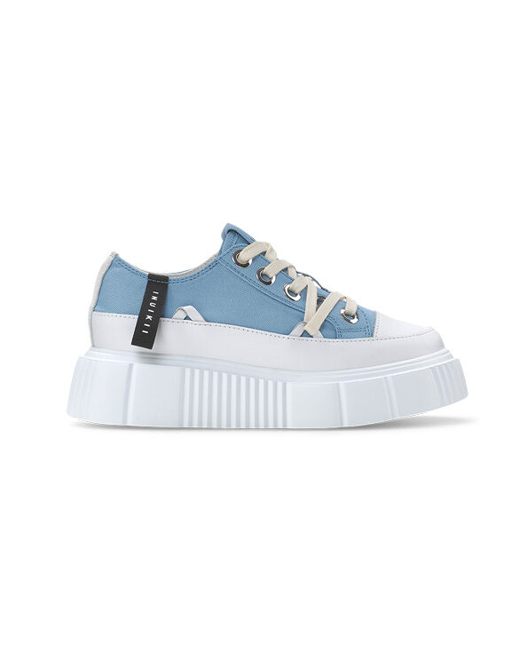 Inuikii Matilda Canvas Low Blue 30102-024-Blue Women's footwear Footwear