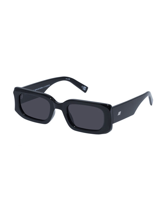 LE SPECS LSU2429728 Rippled Rebel Black Accessories Glasses Sunglasses