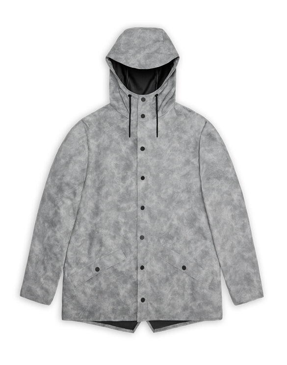 Rains 12010-38 Distressed Grey Jacket Distressed Grey Men Women  Outerwear Outerwear Rain jackets Rain jackets