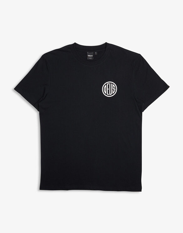 Deus Ex Machina DMP241256B-Black } Clutch Tee Black Men T-shirts