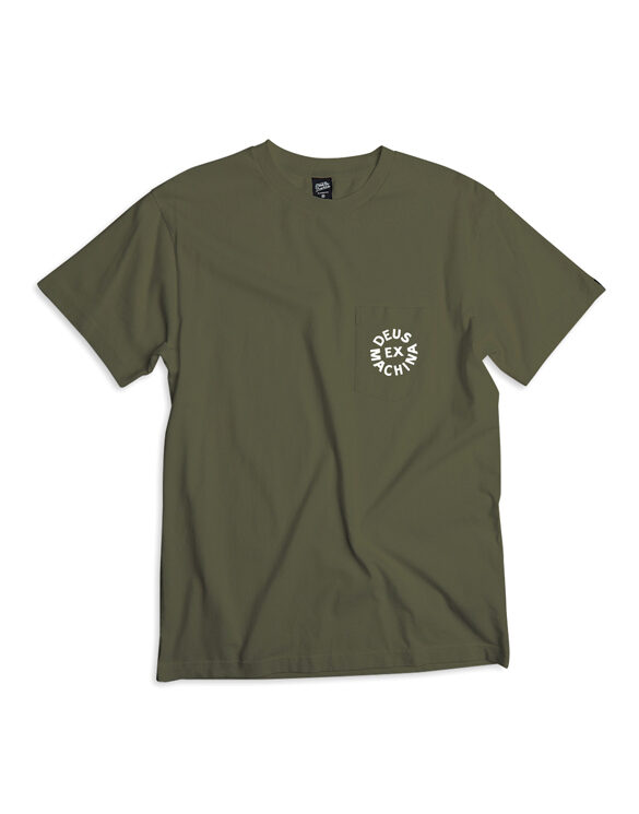 Deus Ex Machina Men T-shirts Deus Logo Tee Forest Green T_DMA51995-Forest Green