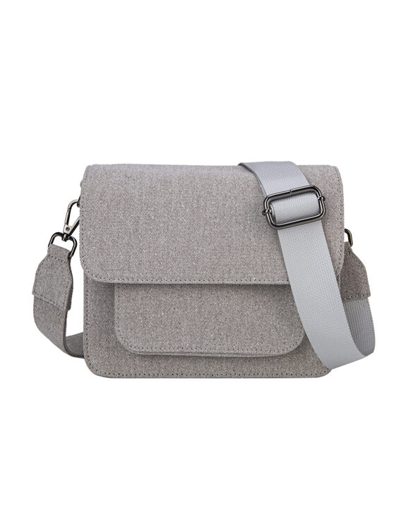 Hvisk 2403-013-111000-428 Cloudy Grey Cayman Pocket Canvas Cloudy Grey Accessories Bags Crossbody bags