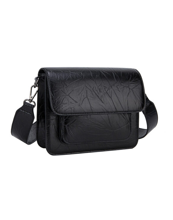 Hvisk Accessories Bags Crossbody bags Cayman Pocket Raw Structure Black Jade 2403-013-011900-433 Black Jade