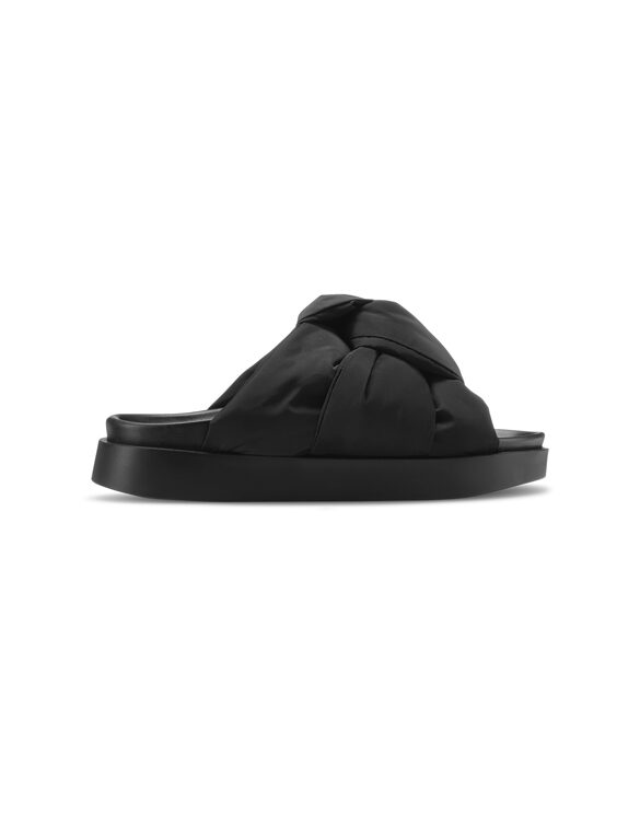 Inuikii Butterfly Knot Black Slides 70104-755-201 Women's footwear Footwear Summer slides