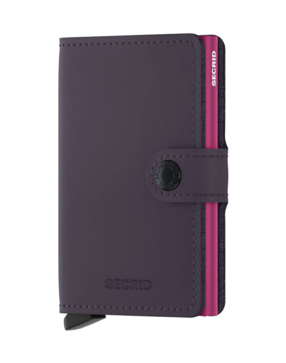 Secrid Aksessuaarid Rahakotid ja kaarditaskud Miniwallets MM-Dark Purple-Fuchsia Miniwallet Matte Dark Purple-Fuchsia Rahakott