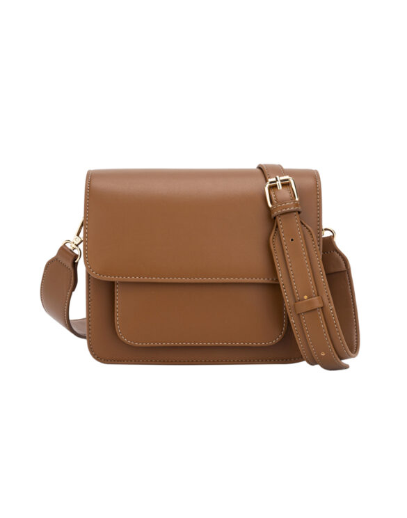 Hvisk 2501-013-010000 Cayman Pocket Soft Structure Brown Caramel Accessories Bags Crossbody bags