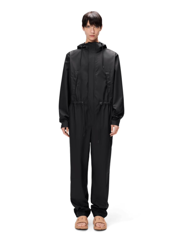 Rains 12090-01 Black Jumpsuit Regular Black Vihmakombinesoon Mehed Naised Ülerõivad  Vihmajakid