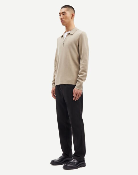 Samsøe Samsøe Mehed Kampsunid ja pusad Guna Half Zip Pure Cashmere M22400055-Pure Cashmere