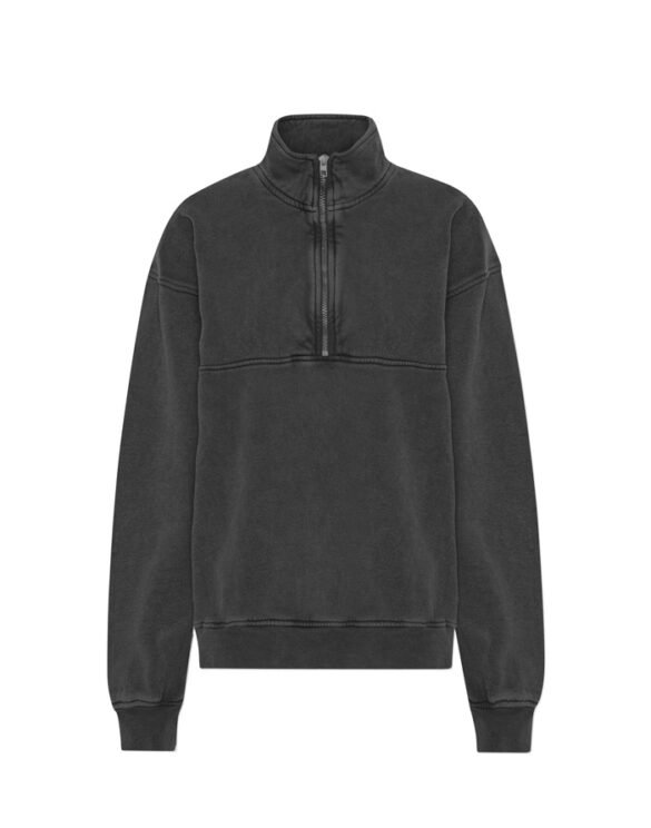 Colorful Standard Men Sweaters & hoodies Organic Quarter Zip Faded Black CS1014-Faded Black