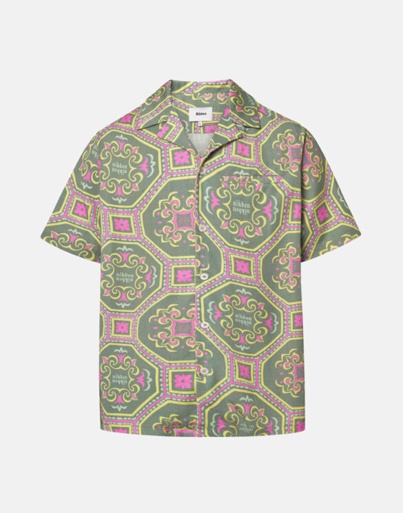 Nikben 6610-Green } Palacio Shirt Green Men Shirts