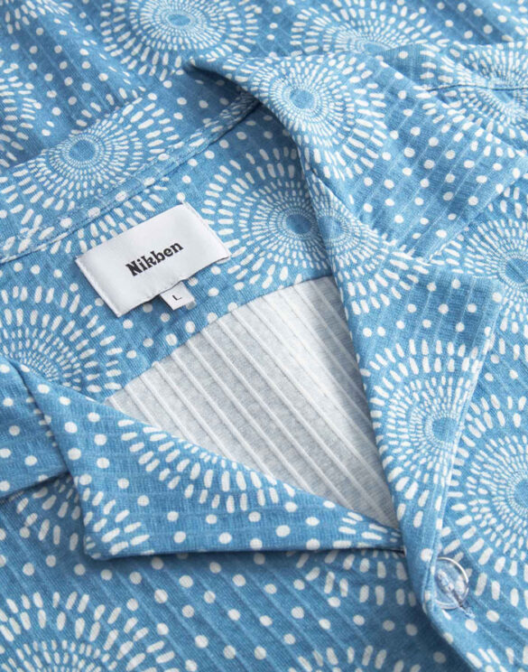Nikben 6614-Blue } Prainha Shirt Blue Men Shirts
