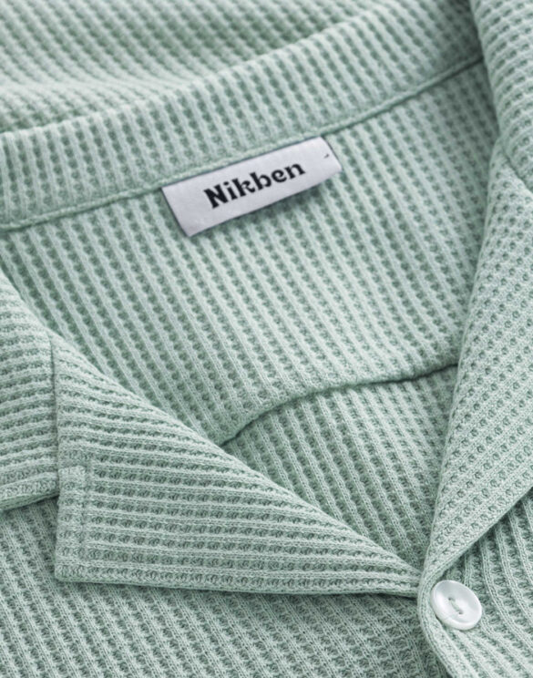 Nikben 6040-Mint Waffle Mint Särk Mehed Särgid