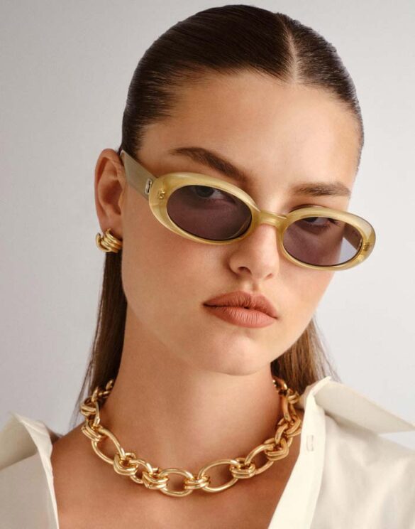 Le Specs LSP2552179 Work It Champagne Pearl Sunglasses Accessories Glasses Sunglasses