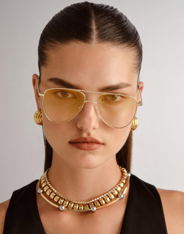 Le Specs Aksessuaarid Päikeseprillid The Duke Gold Tan Grad Päikeseprillid LSP2552228