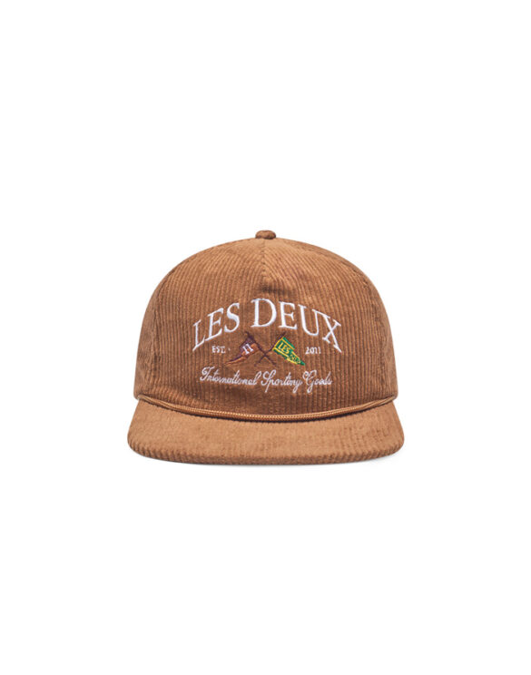Les Deux Accessories Hats Ivy League Corduroy Cap Monk's Robe 1000525-MONK'S ROBE
