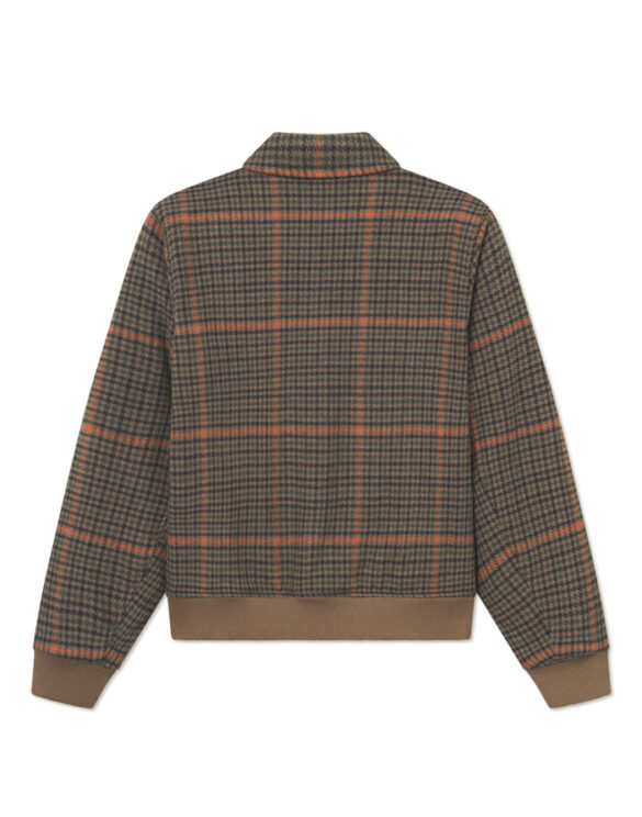 Les Deux Mehed Jakid Varsity Houndstooth Teak Brown Jakk 1000565-TEAK BROWN