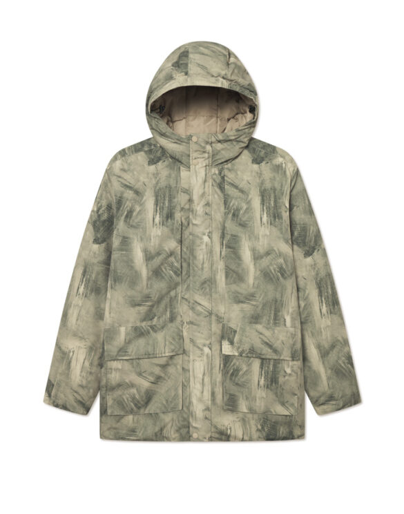 Les Deux Mehed Ülerõivad Nate Printed Dark Sand Jope 1000588-DARK SAND