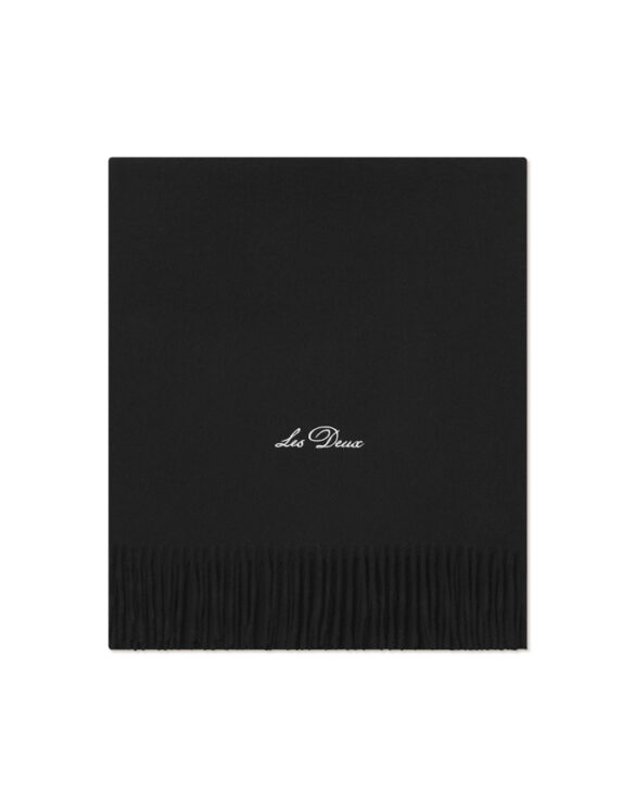 Les Deux Accessories Scarves Whitaker Wool Scarf Black 1000674-BLACK