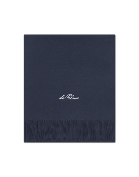 Les Deux Accessories Scarves Whitaker Wool Scarf Dark Navy 1000674-DARK NAVY